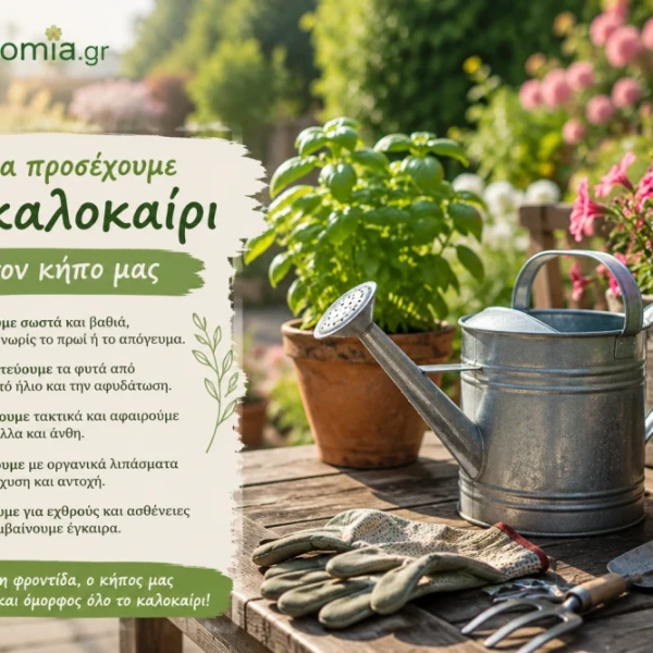 Τι να προσέχουμε το καλοκαίρι στον κήπο μας